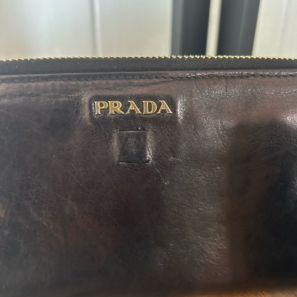 Prada Leather Zip Wallet - Picture 2 of 10